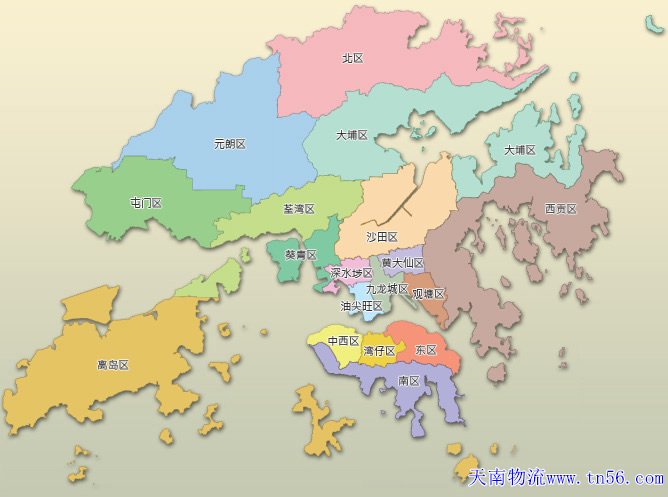 东莞到香港物流舆图